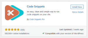 Code Snippets Plugin